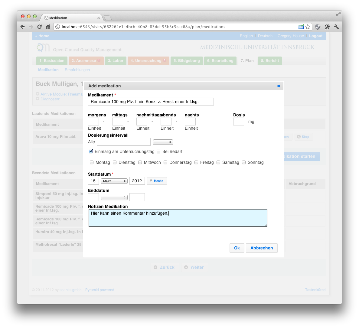 Medication Form Overlay