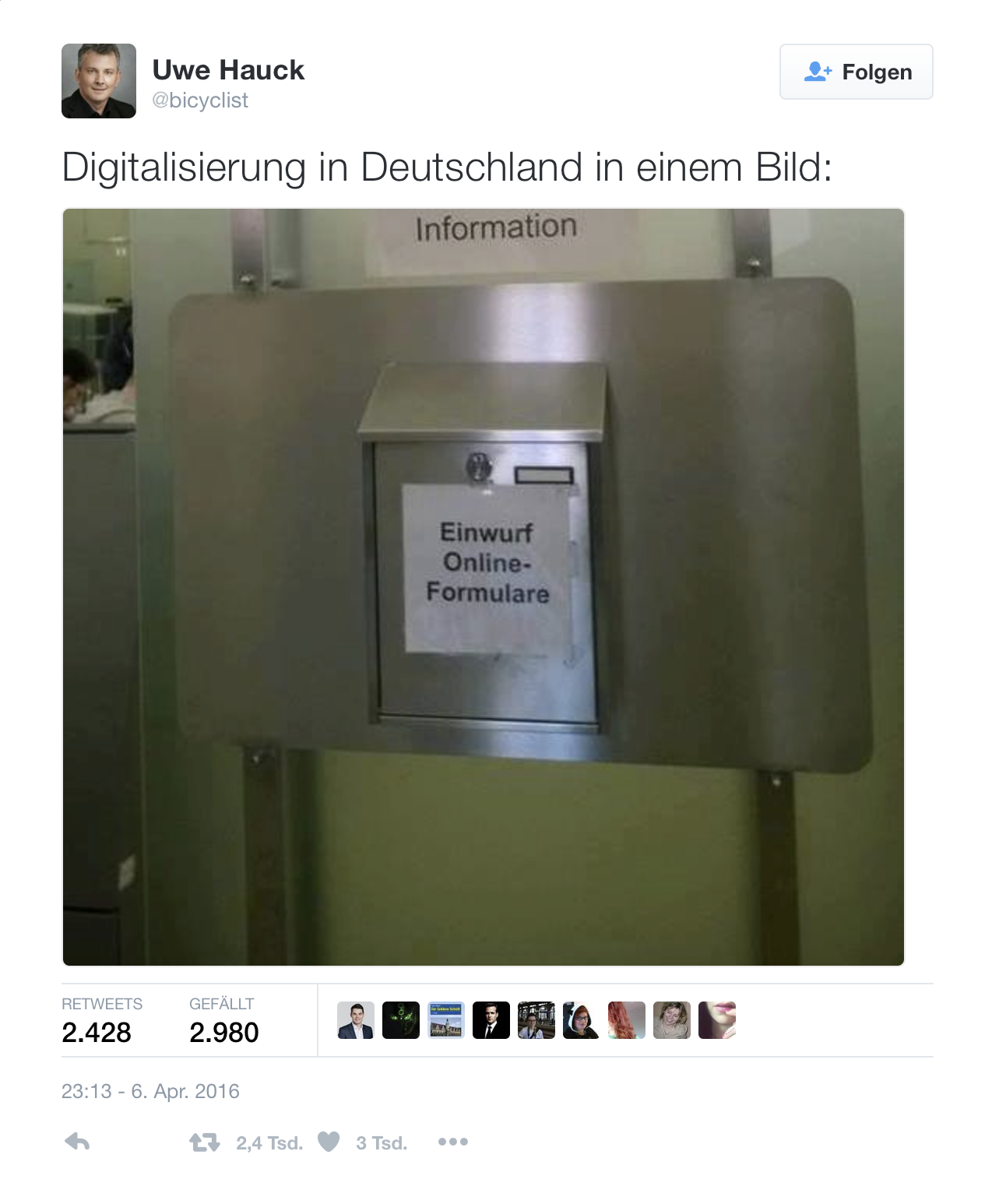 Tweet Digitalisierung